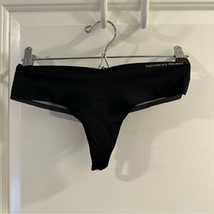 Victoria's Secret No-Show Lacie Thong Panty in Black